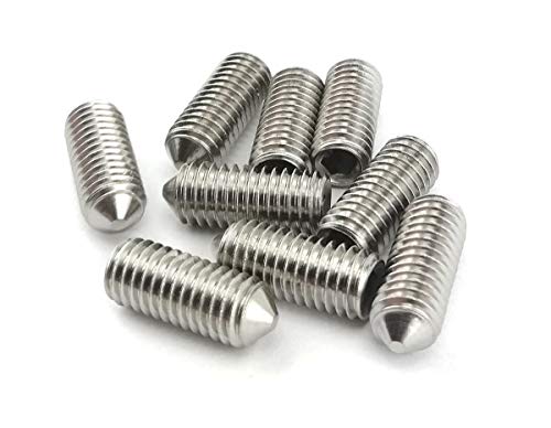 Gewindestifte mit Innensechskant und Spitze Edelstahl A2 DIN 914 (M3x3) x50 von Globstar