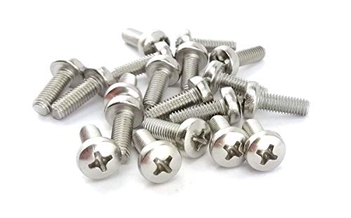 Linsenkopfschrauben mit Kreuzschlitz Phillips Edelstahl A2 DIN 7985 M3x8 (x100) von Globstar