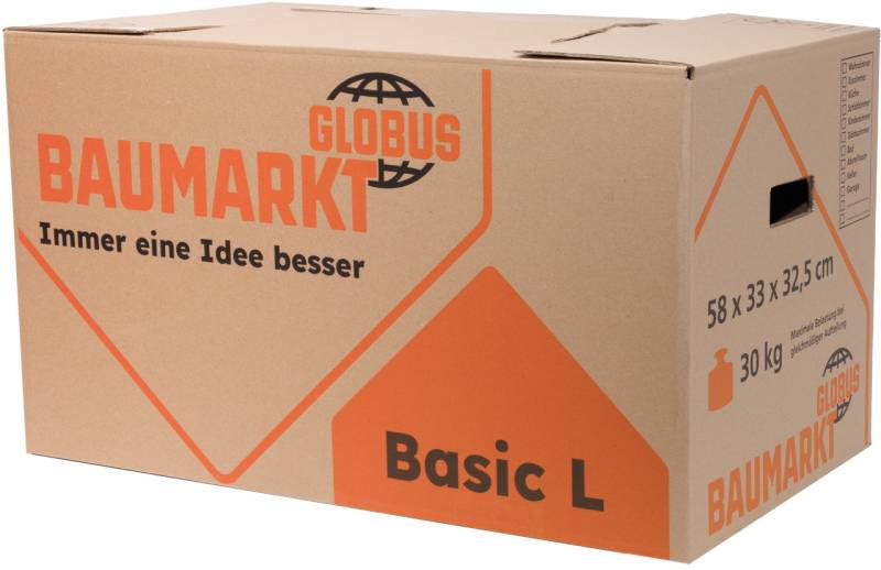 Globus Umzugskarton Basic L Innenmaß: 58 x 33 x 32,5 cm von Globus Baumarkt