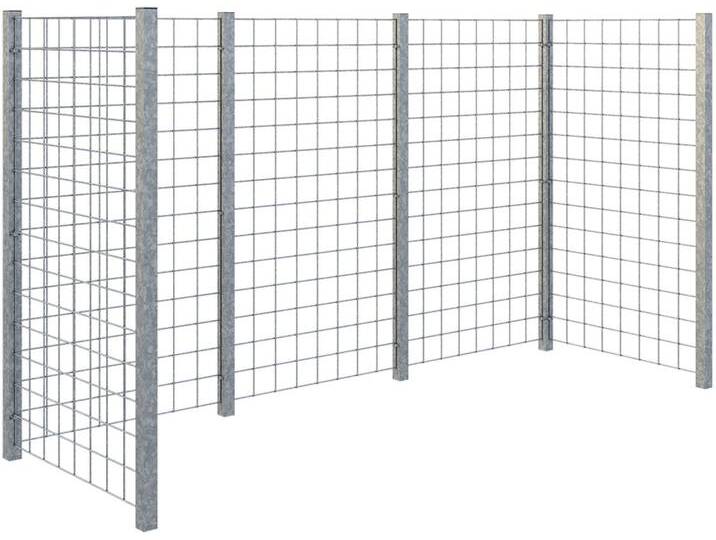 Plus Mülltonnenabtrennung Stahlspalier 258x89x140cm von Globus Baumarkt