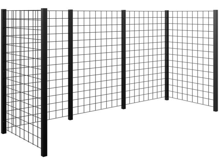 Plus Mülltonnenabtrennung Stahlspalier 288x99x140cm RAL 9005 von Globus Baumarkt