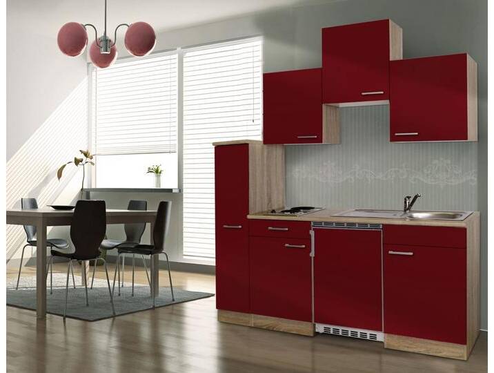 Respekta Economy Küchenblock 180 cm rot, Eiche Sonoma, KB180ESRC Respekta Economy Küchenblock 180 cm rot, Eiche Sonoma, KB180ESRC von Globus Baumarkt