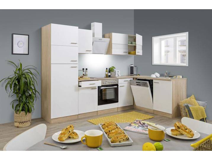 Respekta Economy L-Küchenzeile 280 x 172 cm weiß KBL280ESWSC von Globus Baumarkt