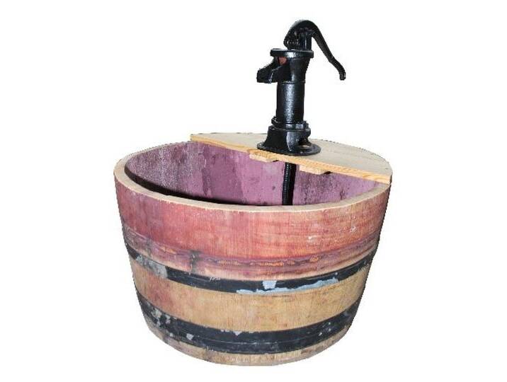 Weinfass mit Pumpe 110 L Ø 65-70 cm von Globus Baumarkt