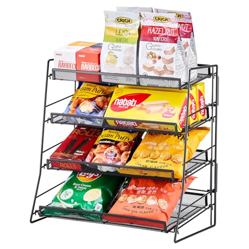 Glolaurge Süßigkeiten-Präsentationsständer, Snack-Display für Theke, Konzessionsständer, Netz-Chip-Halter für Geschäfte, Büro Glolaurge Süßigkeiten-Präsentationsständer, Snack-Display für Theke, Konzessionsständer, Netz-Chip-Halter für Geschäfte, Büro von Glolaurge