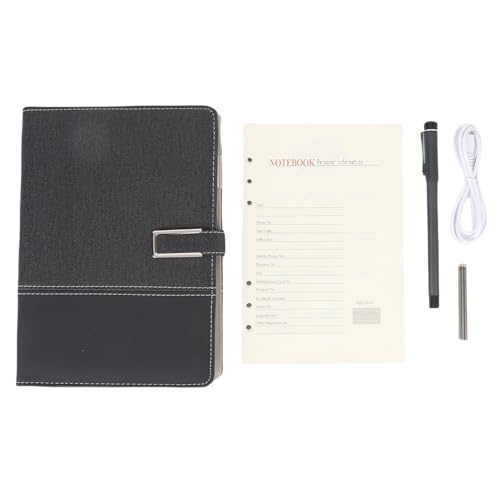 Digital Smart Pen Notebook -Set Echtzeit -Digitalisierung Sync Convert in Text Bluetooth für Notizen, um Speichern zu zeichnen, und das Teilen von Löschungen mit Smartphone (Schwarz) von Glomora