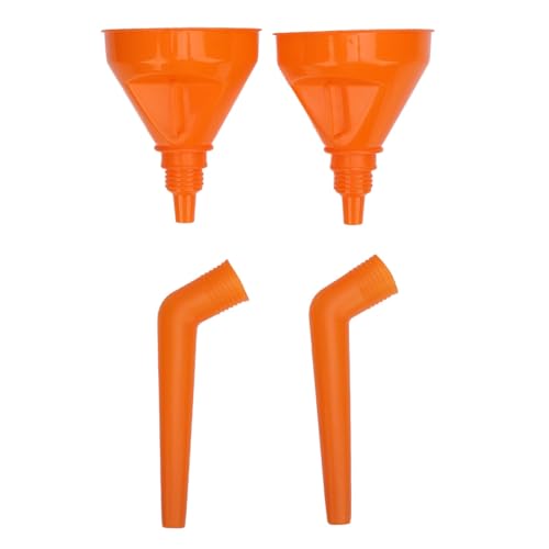 Glomora 2 Sets Oil Filling Funnel,Wide Mouth Long Durability Convenient Easy To Use Gasoline Funnel for Automotive Motorcycle von Glomora