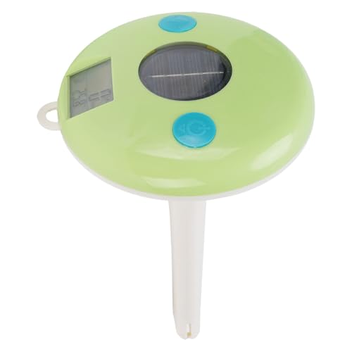 Glomora 2 in 1 Solarpool -Thermometer schwimmendem Lesen Digital Pool Thermometer Salzgehalt Temperatur Wasserqualitätstester für Schwimmbäder Spa Whirlpools von Glomora