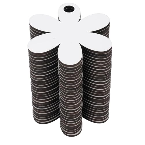 Glomora 30PCS Cup Blank Name Plates Medium Density Fiberboard Flower Shape Topper Blank Name Tags for Decoration Glomora 30PCS Cup Blank Name Plates Medium Density Fiberboard Flower Shape Topper Blank Name Tags for Decoration von Glomora