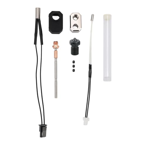 Glomora 3D Printer Hot End Kit,Bimetal Throat Heating Block Thermistor Nozzle Silicone Insulation Sleeve Print Head Hot End Kit for Prusa MK4 Glomora 3D Printer Hot End Kit,Bimetal Throat Heating Block Thermistor Nozzle Silicone Insulation Sleeve Print Head Hot End Kit for Prusa MK4 von Glomora