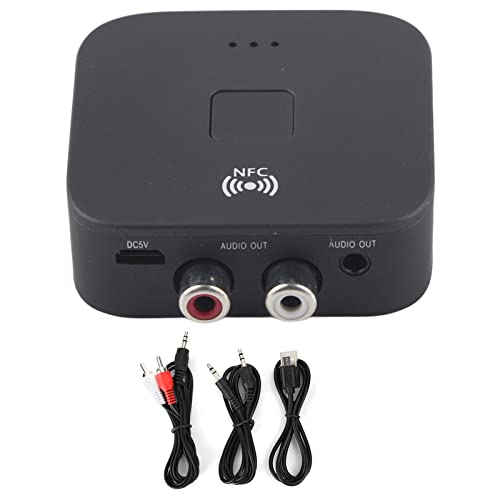 Glomora Bluetooth -Empfänger 3,5 mm Jack Aux Wireless Adapter Audio Receiver Tool für TV -Auto von Glomora
