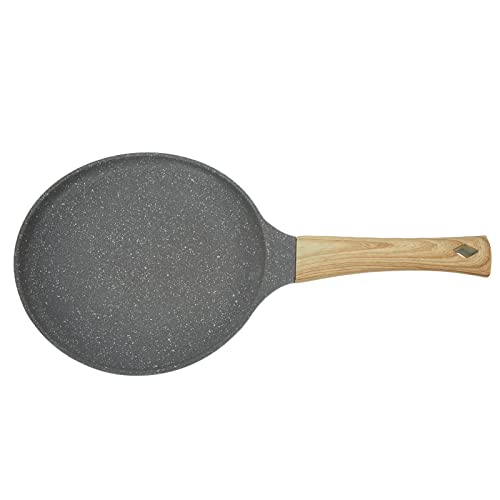 Glomora Crêpe-Kochpfanne, Küchengeschirr aus Aluminiumlegierung Mit Flachem Boden, Gleichmäßige Hitze Für Perfektes Braten, Klebefreies Design(20cm) von Glomora