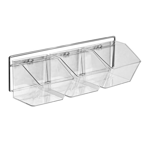Glomora Knoblauchbehälter, 3 Fächer, zur Wandmontage, Zwiebel- und Ingwer-Organizer, multifunktional, platzsparend, zerlegbar, wandmontierte Körbe für Küchentisch Glomora Knoblauchbehälter, 3 Fächer, zur Wandmontage, Zwiebel- und Ingwer-Organizer, multifunktional, platzsparend, zerlegbar, wandmontierte Körbe für Küchentisch von Glomora