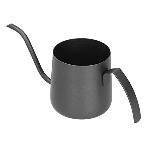 Glomora Pour Over Kettle,304 Stainless Steel PTFE Gooseneck Kettle with Inner Scale Pour Over Coffee Pot for Home (250ML) (250ml black) von Glomora