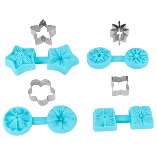 Glomora Silikonform Blumen,4 Sätze Fondant Schokoladenform 4 Sätze Blumen Silikon Candy Tablett mit 4 Cutter Für Geburtstage Babypartys Hochzeiten Glomora Silikonform Blumen,4 Sätze Fondant Schokoladenform 4 Sätze Blumen Silikon Candy Tablett mit 4 Cutter Für Geburtstage Babypartys Hochzeiten von Glomora