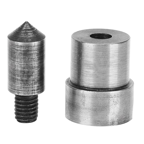 Glomora Stahl-Stanzform, Hohllocher, Gürtelstanzwerkzeug für handgefertigtes DIY-Lederhandwerk, Lederlocher, 2 Stück, 1,5–16 mm, 45# (5.0mm) von Glomora