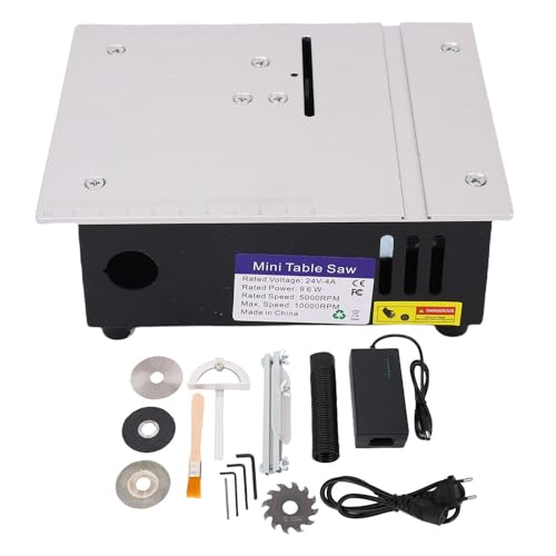 Glomora Tischsäge tragbare 4 Klingen Pinselstaubrohr Multifunktionaler Tischsäge Kit für Handwerksmodell machen Holzbearbeitungsdekorationen von Glomora
