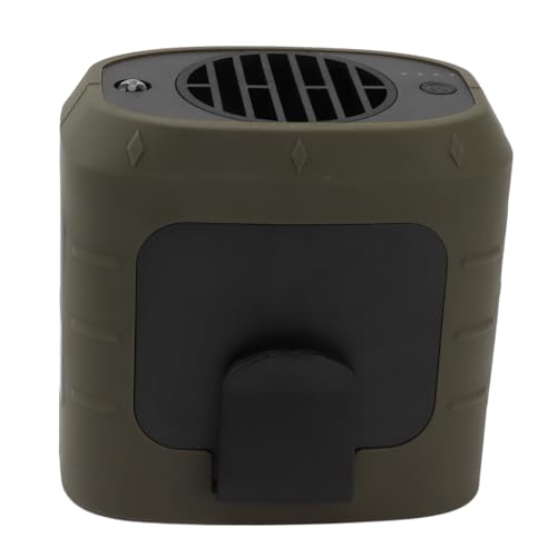 Glomora Tragbarer Taillencliplüfter 3 Geschwindigkeiten Verstellbares Noise Power Bank Hängende Nackenventilator mit LED -Licht für Camping im Freien von Glomora