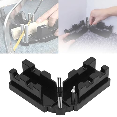 Glomora Gehrungs- und Schnittbox, 2-in-1-Gehrungsbox, Gehrungsmess-Schneidewerkzeug mit Winkelhalbierende, praktischer Helfer zum Schneiden von Höhen, entworfen für Heimwerker und Handwerker von Glomora