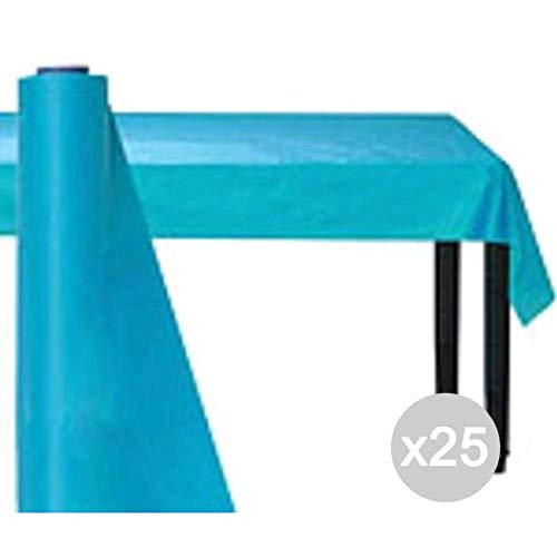 Glooke Selected Tischdecke, gestreift, 7 Farben, Blau, H 120 Papier und Küchenpapier, Mehrfarbig, 25 Stück von Glooke Selected