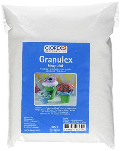 GLOREX Granulex fein 500g, Weiß, 14 x 14 x 5.5 cm, 16-Einheiten von GLOREX