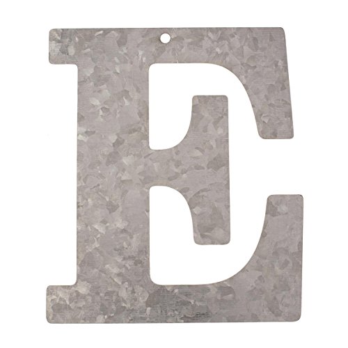 Glorex Buchstabe verzinkt E, Metall, Silber, 18 x 16 x 0.5 cm von Glorex