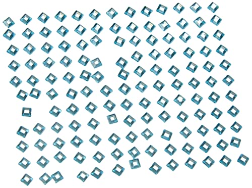 GLOREX P und D Quadrate Selbstklebend, Plastik, Blau, 14.5 x 8.6 x 0.2 cm von Glorex