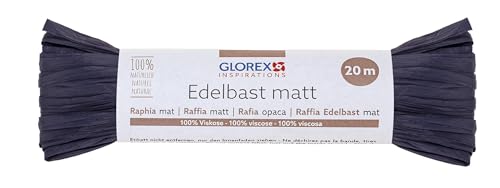 Edelbast matt (dunkelblau) von Glorex