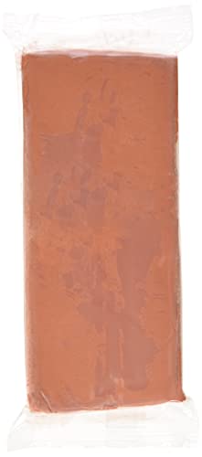 GLOREX 6 8070 137 - Keramiplast, terracotta, ca. 500 g, lufthärtende Modelliermasse, gebrauchsfertig und geschmeidig, hergestellt auf natürlicher Basis von Glorex