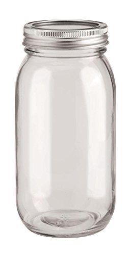 GLOREX Glas mit 2-Tlg Deckel, Transparent, 8 x 18 cm ,650ml von Glorex