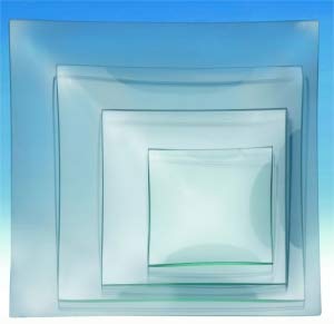 Glasteller viereckig 10x10cm von GLOREX