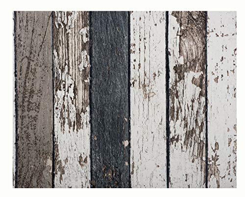 Glorex 6 1330 009 - Design Tapete, Holzlatten shabby schwarz / braun, ca. 120 x 53 cm, ideal zum Basteln und Dekorieren von Glorex