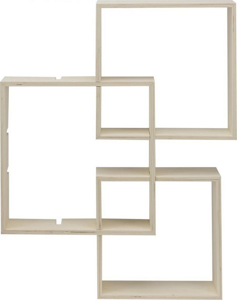 Glorex Bastelnaturmaterial Glorex Design-Rahmen Holz Quadrat 3 Stück von Glorex
