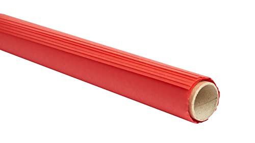 Glorex Blumenseide 20g/m² rot 50x70 cm, 6 Bogen gerollt, Seide, 2.5 x 2.5 x 50 cm von Glorex