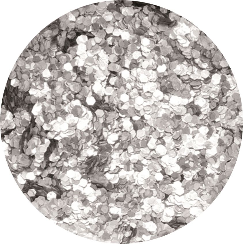 Glorex Brillant-Glitter holo silberfarben 9 g von Glorex