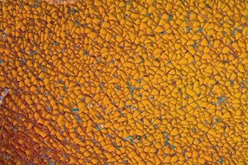 Glorex Crackle Mosaic Platte, Glas, Goldfarben, 15 x 0.5 x 27 cm von Glorex