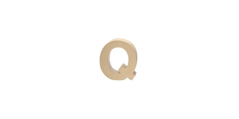 Glorex Dachpappe Glorex Papp-Buchstabe Q 17,5 x 5,5 cm von Glorex