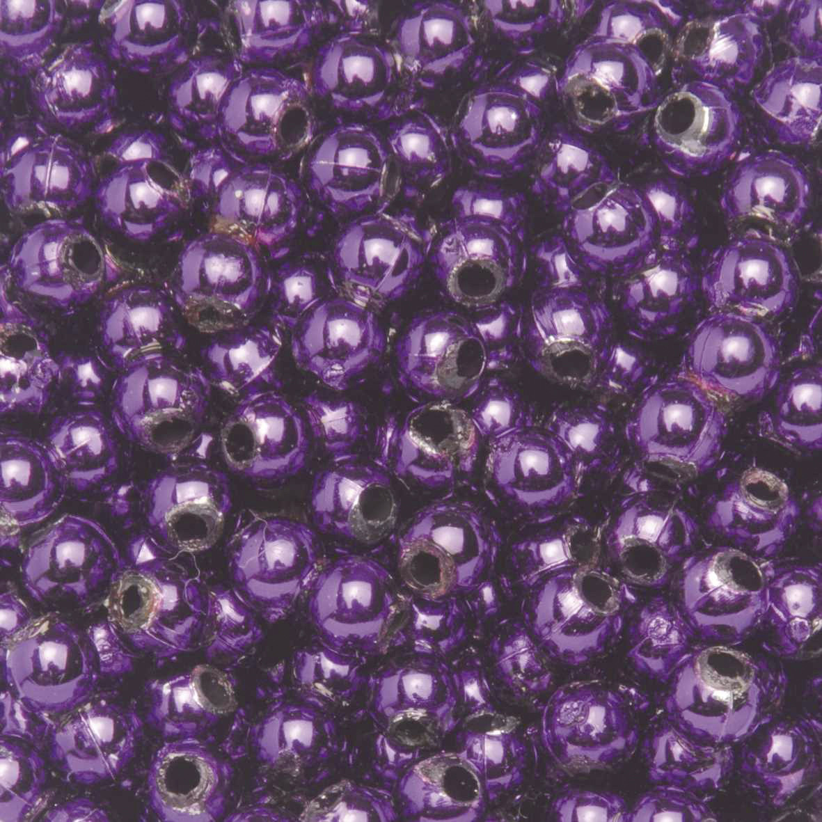 Glorex Deko Perlen 6 mm 75 g, lila von Glorex