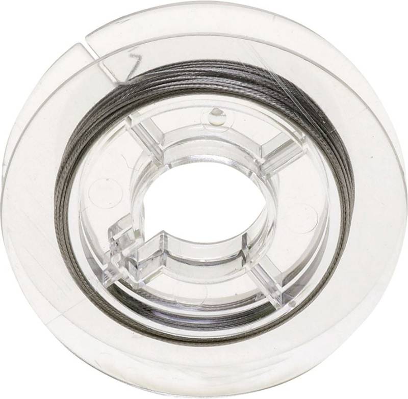 Glorex Edelstahldraht nylonbeschichtet 0,38 mm silberfarben, 5 m Glorex Edelstahldraht nylonbeschichtet 0,38 mm silberfarben, 5 m von Glorex