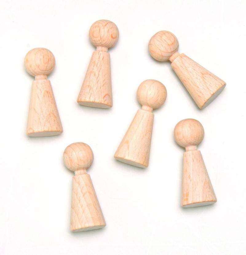Glorex Figur Kegel Buche 15x37 mm 6 Stück von Glorex