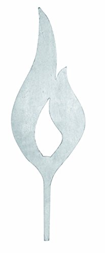 Glorex Flamme aus Metall 225mm Grosspackung 24St, Silber, 22.5 x 7 x 3 cm von Glorex