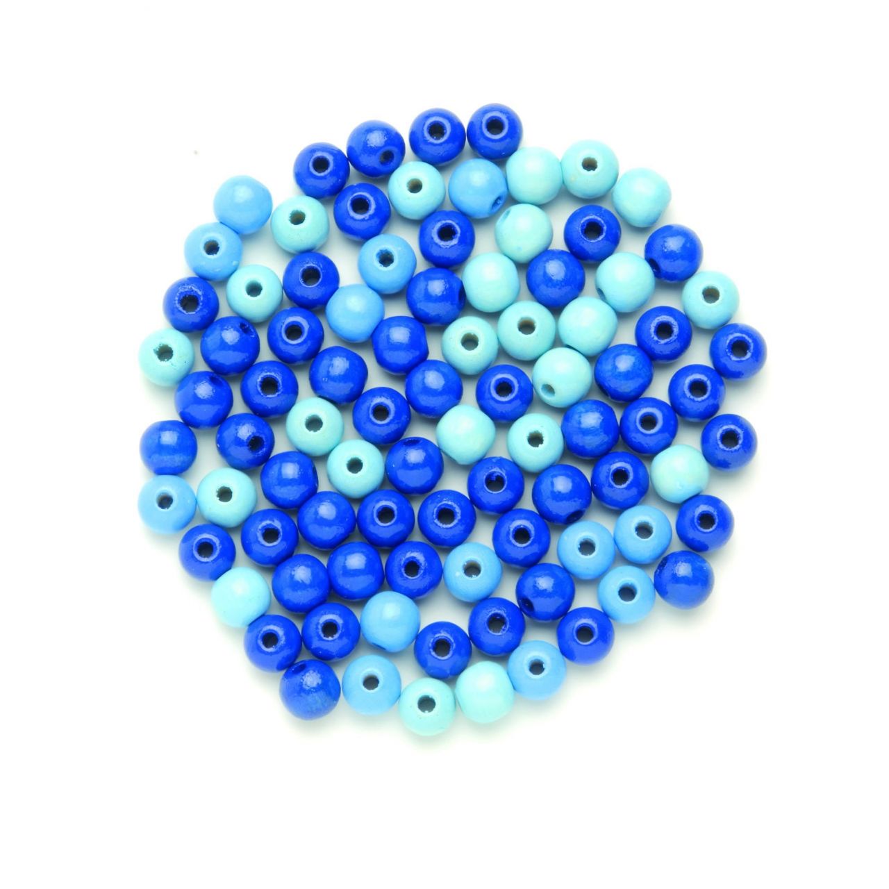 Glorex Holzperle blau-mix 10 mm von Glorex