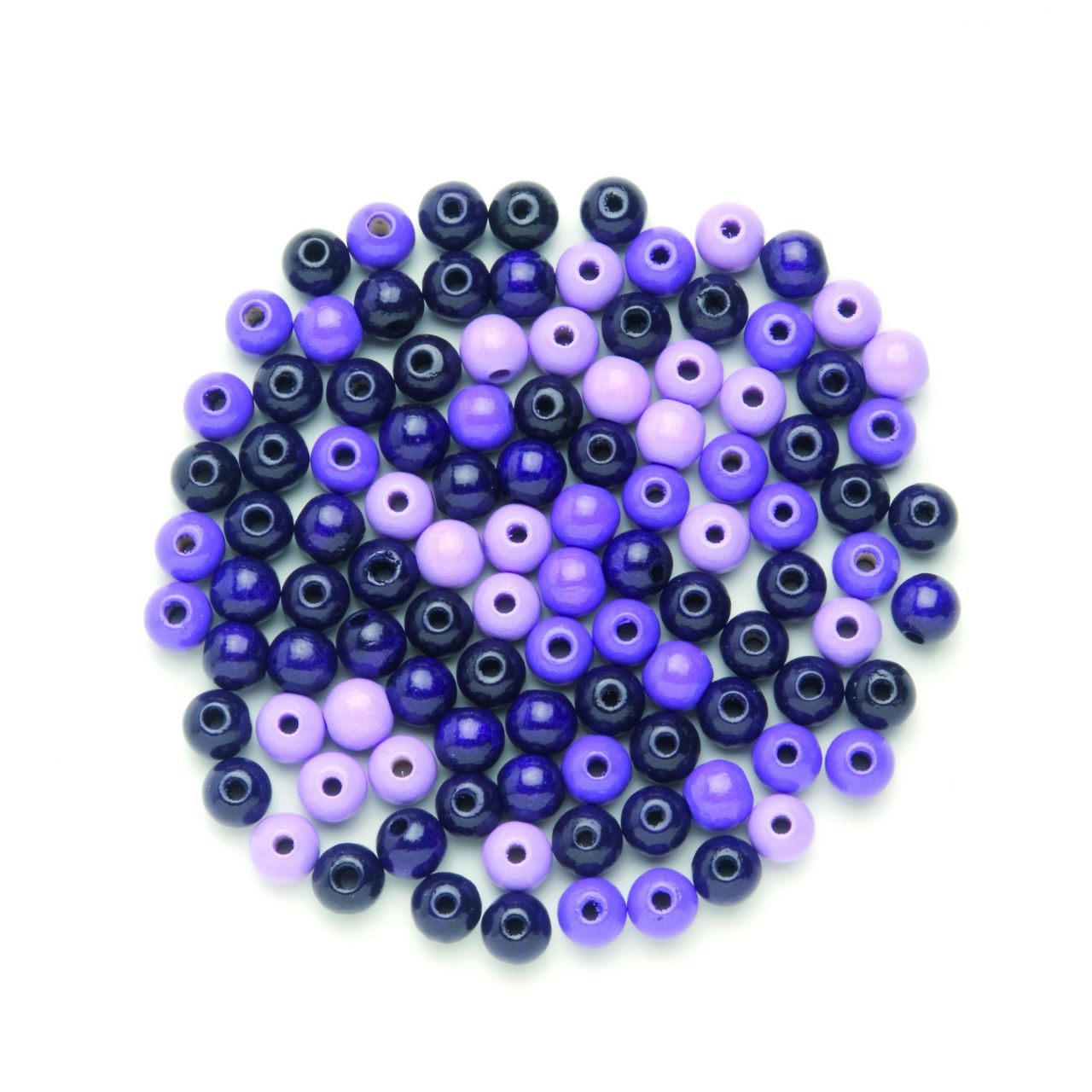 Glorex Holzperle lila-mix 6 mm von Glorex