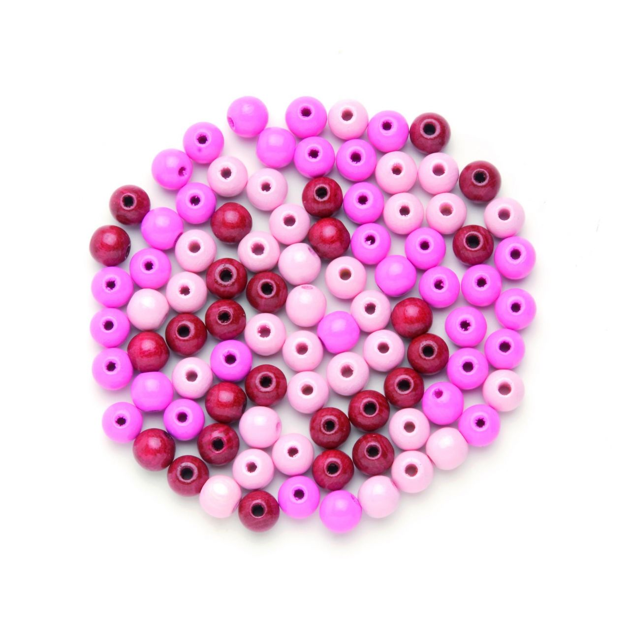 Glorex Holzperle rosa-mix 6 mm von Glorex