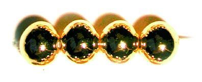 Glorex Metallic Perle 8 mm 15 Stück, goldfarben von Glorex