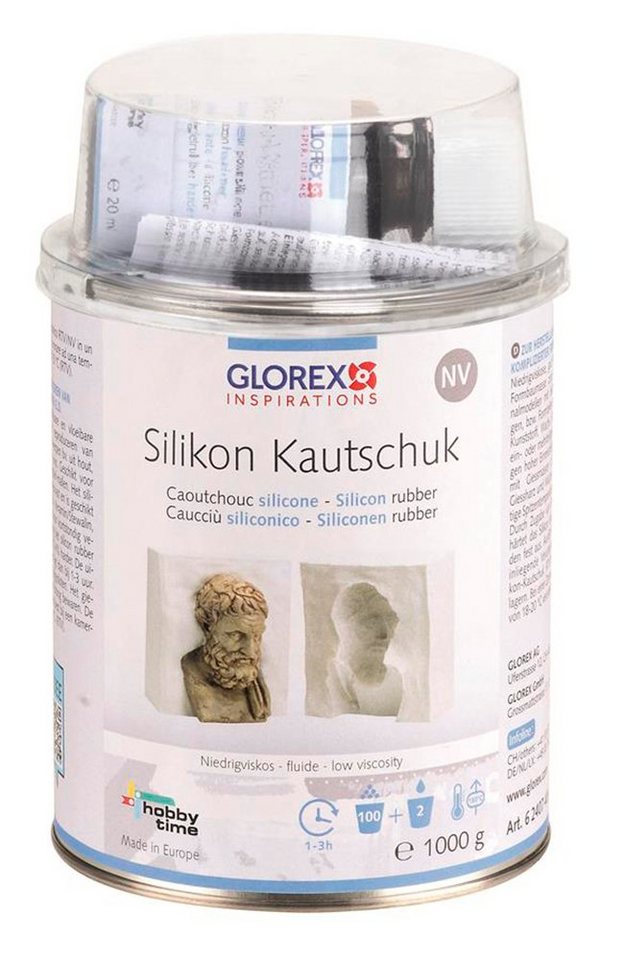 Glorex Modelliermasse Silikon-Kautschuk, 1000 g von Glorex