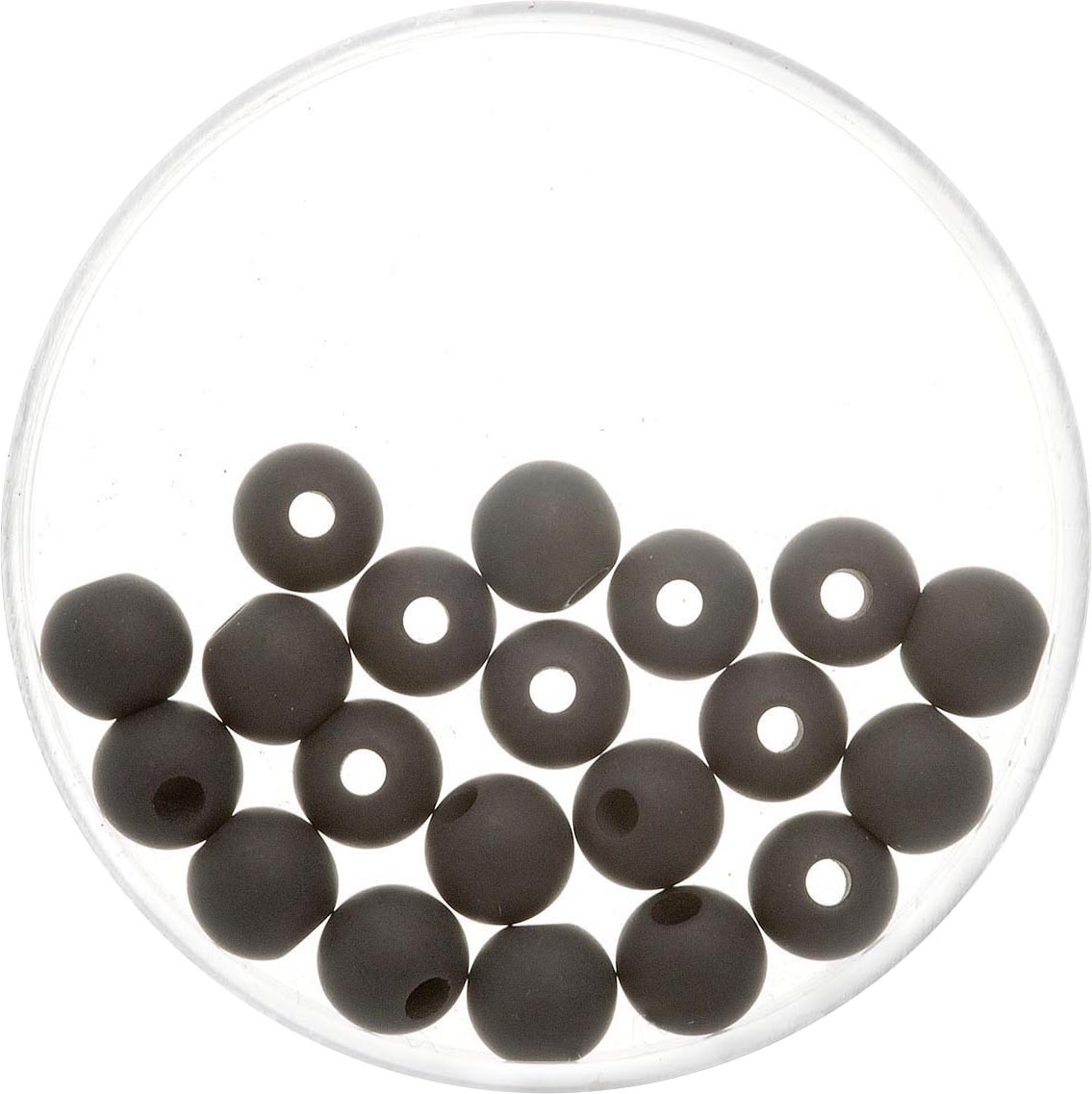 Glorex Perle Polaris 6 mm 20 Stück, matt schwarz von Glorex