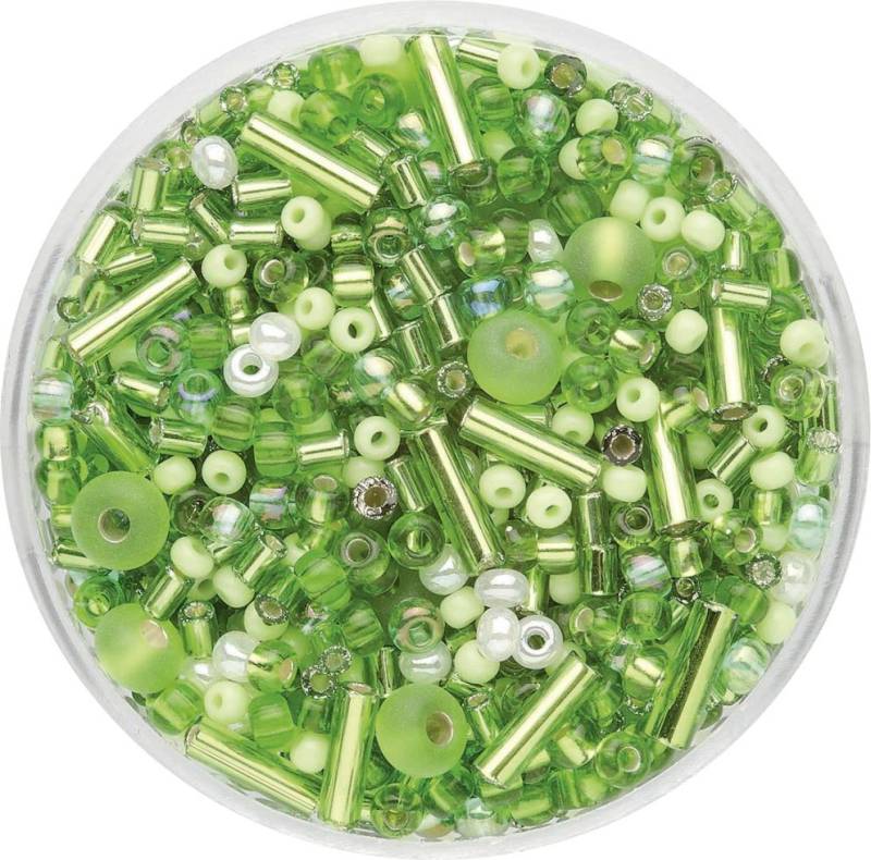 Glorex Rocailles Perlen Mix 17 g hellgrün Glorex Rocailles Perlen Mix 17 g hellgrün von Glorex