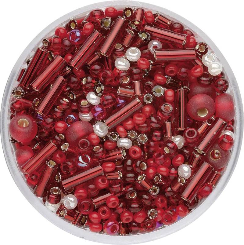 Glorex Rocailles Perlen Mix 17 g rot Glorex Rocailles Perlen Mix 17 g rot von Glorex