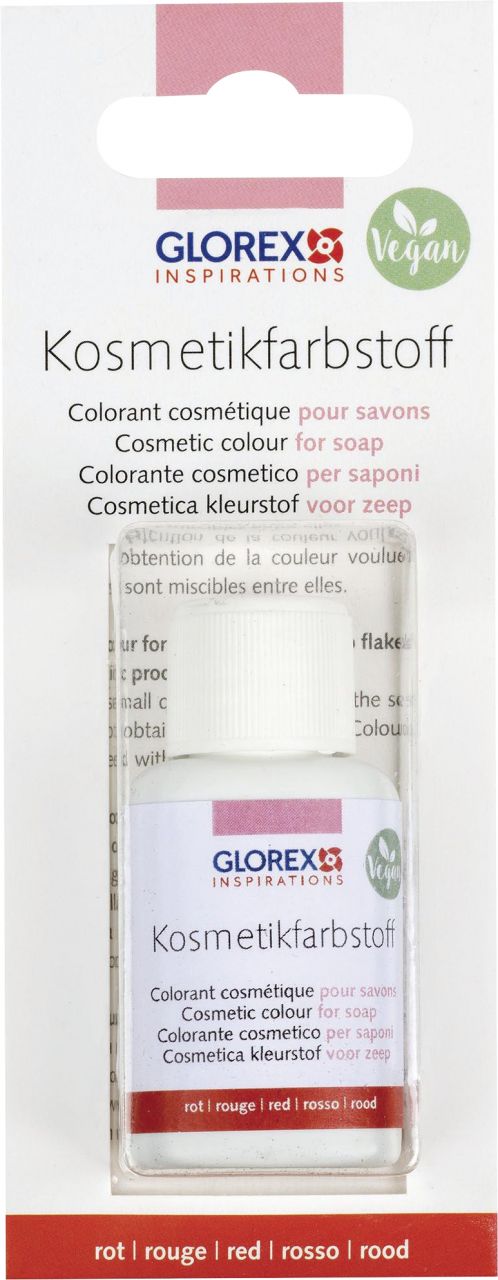 Glorex Seifen-Kosmetik-Farbstoff rot 20 ml von Glorex